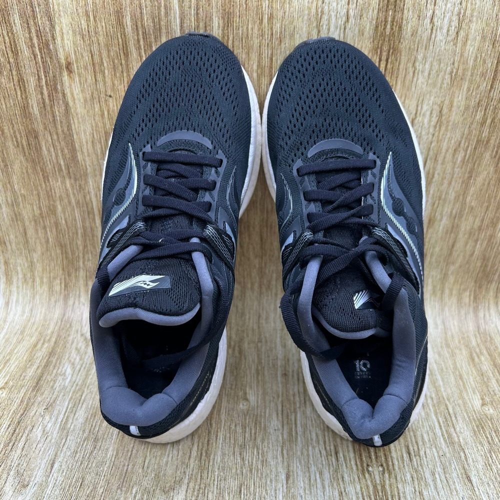 Saucony Triumph 20 Running Shoes Women's Size 7.5 Wide Black White S10760-10 - Picture 6 of 10